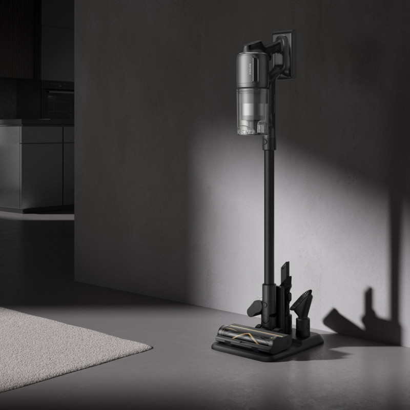 Вертикална прахосмукачка Dreame Z30 AquaCycle VZV77B, 855W, 310AW, 150000 об/мин, 3 степени, 0.32/0.4/0.6 л, 90 мин, HEPA H14, LED, Безчетков мотор, Черен