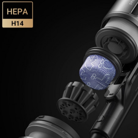 Вертикална прахосмукачка Dreame Z30 AquaCycle VZV77B, 855W, 310AW, 150000 об/мин, 3 степени, 0.32/0.4/0.6 л, 90 мин, HEPA H14, LED, Безчетков мотор, Черен