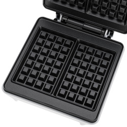 Гофретник Mesko MS 3091, 1800W, Незалепващо покритие, 2 плочи, Неплъзгащи се крачета, Бял