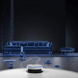 Прахосмукачка робот Dreame X50 Ultra RLX85CE-6-BK, 20000 Pa, AI разпознаване на препятствия, 360° навигация, Гласово управление, UV стерилизация, Черен/златист