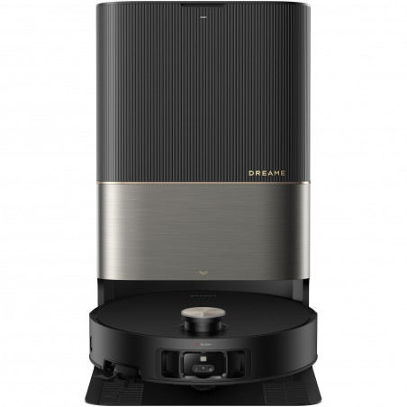 Прахосмукачка робот Dreame X50 Ultra RLX85CE-6-BK, 20000 Pa, AI разпознаване на препятствия, 360° навигация, Гласово управление, UV стерилизация, Черен/златист