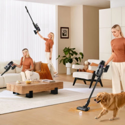 Вертикална прахосмукачка 2в1 Eureka NEC520, 200W, 0.5 л, Автономия 50 мин, Турбо четка, Регулиране на мощността, Миещ се HEPA филтър, Черен