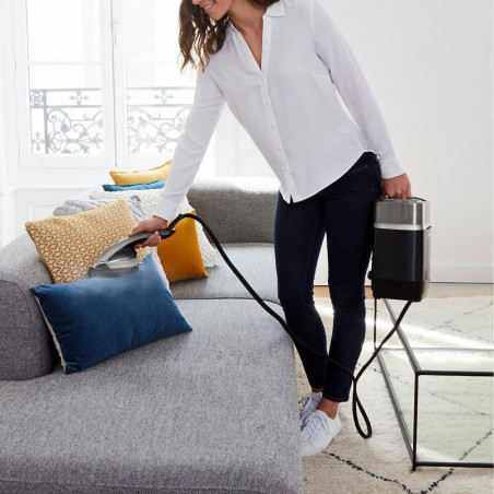 Уред за гладене с пара Tefal Ixeo Power QT2028F0, 2170W, 1.1 л, 100г/мин, Система против котлен камък, Автоматично изключване, Черен