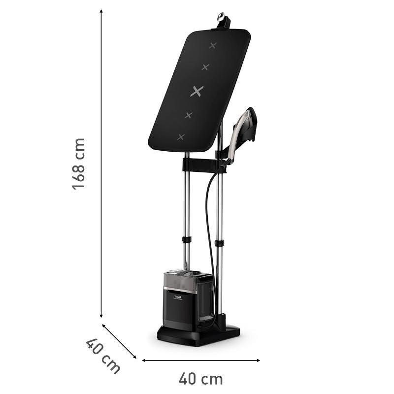 Уред за гладене с пара Tefal Ixeo Power QT2028F0, 2170W, 1.1 л, 100г/мин, Система против котлен камък, Автоматично изключване, Черен