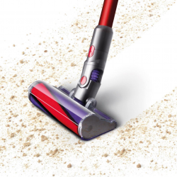 Вертикална прахосмукачка Dyson V10 Origin 394464-01, 525W, 151AW, 0.76l, 125000 об/мин, 60 мин, 3 режима, Motorbar четка, Никел/червен