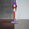 Вертикална прахосмукачка Dyson V10 Origin 394464-01, 525W, 151AW, 0.76l, 125000 об/мин, 60 мин, 3 режима, Motorbar четка, Никел/червен