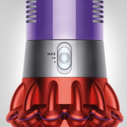 Вертикална прахосмукачка Dyson V10 Origin 394464-01, 525W, 151AW, 0.76l, 125000 об/мин, 60 мин, 3 режима, Motorbar четка, Никел/червен