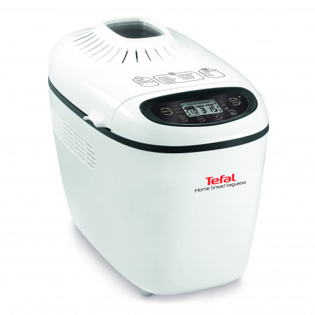 Хлебопекарна Tefal Home Bread Baguette PF610138, 1600 W, 750/1000/1500 гр, 2 бъркалки, 16 програми, Бял
