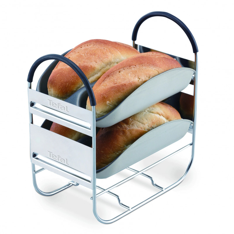 Хлебопекарна Tefal Home Bread Baguette PF610138, 1600 W, 750/1000/1500 гр, 2 бъркалки, 16 програми, Бял