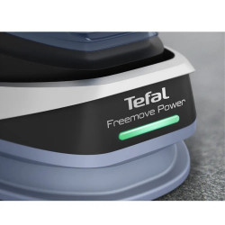Безжична ютия Tefal Reemove Upgrade FV6675E0, 2600 W, 250 мл, Керамична плоча, Система против капене, Автоматично изключване, Син