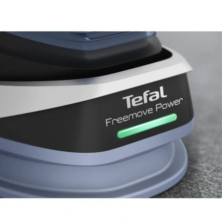 Безжична ютия Tefal Reemove Upgrade FV6675E0, 2600 W, 250 мл, Керамична плоча, Система против капене, Автоматично изключване, Син