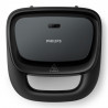 Сандвич тостер Philips HD2331/90 Series 3000, 750 W, За 2 филии/4 триъгълни сандвича, Незалепващи алуминиеви плочи, Черен