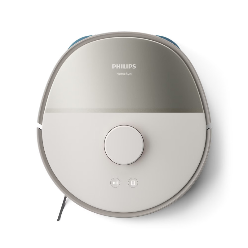 Прахосмукачка робот и моп Philips XU5100/20, 4800 mAh, 10000 Pa, WiFi, LDS навигация, EPA 10, Сухо/мокро почистване, Бежов