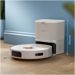 Прахосмукачка робот и моп Philips XU5100/20, 4800 mAh, 10000 Pa, WiFi, LDS навигация, EPA 10, Сухо/мокро почистване, Бежов