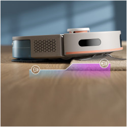 Прахосмукачка робот и моп Philips XU5100/20, 4800 mAh, 10000 Pa, WiFi, LDS навигация, EPA 10, Сухо/мокро почистване, Бежов