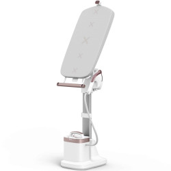 Уред за гладене с пара Tefal Ixeo Vision QT1811E0, 2170W, 3 степени на мощност, 1.2 л, 200г/мин, LED подсветка, Освежаване и хигиенизиране, Автоматично изключване, Бял