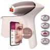 Фотоепилатор IPL Philips Lumea Series 9900 BRI977/00, 450 000 импулса, Сензор Smartskin, Технология SenseIQ, Безкабелна употреба, Розов