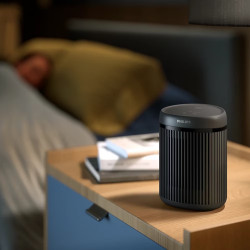 Вентилаторна печка-духалка с керамичен нагревател Philips CX2120/01, 600/1500 W, За до 15м2, 3 температурни настройки, Защита от преобръщане, Черен