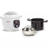Мултикукър Tefal CY851130 Cook4me, 1600 W, 6 л, 6 режима на готвене, 150 вградени рецепти, Отложен старт, Запазване на топлина, Бял