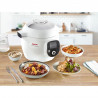 Мултикукър Tefal CY851130 Cook4me, 1600 W, 6 л, 6 режима на готвене, 150 вградени рецепти, Отложен старт, Запазване на топлина, Бял