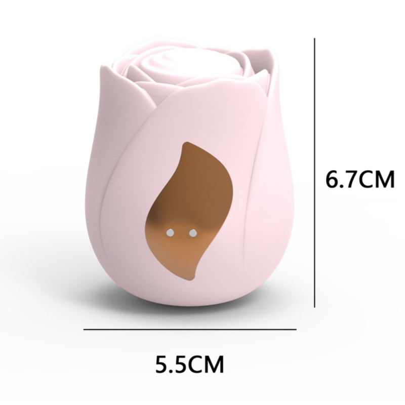 Интимен масажор Beautifly Rose Glow Pleaser, 5 режима, 5 скорости, 90 мин, Подходящ за ползване под душ/във вана, Антиалергичен силикон, Безшумен, Червен