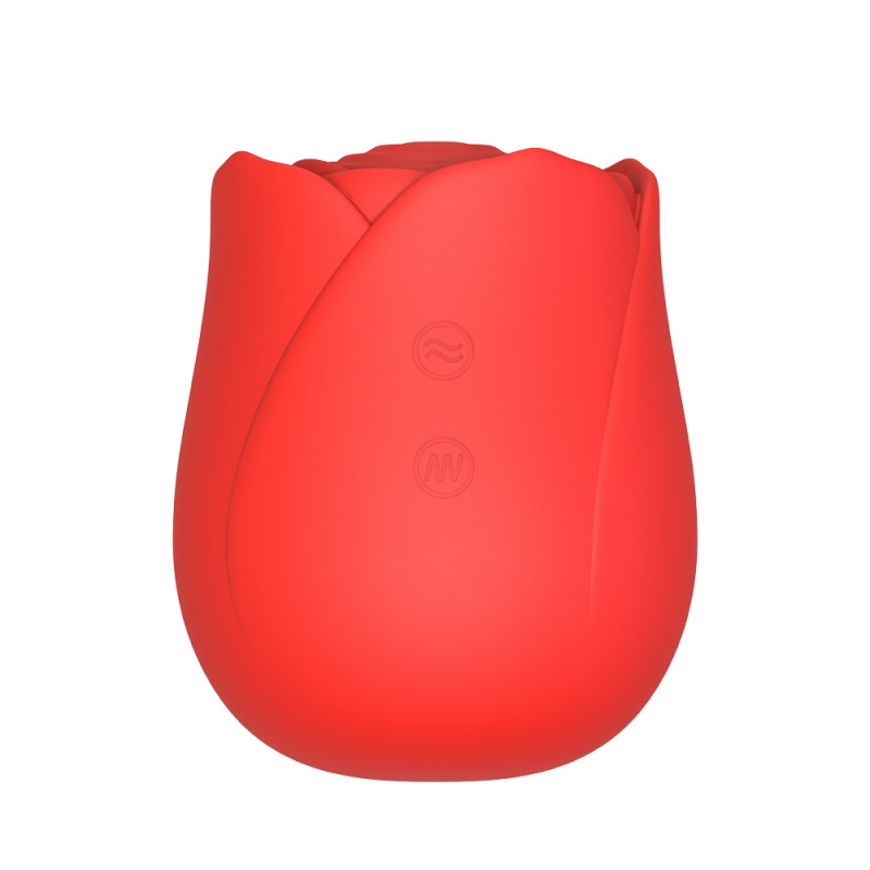 Интимен масажор Beautifly Rose Glow Pleaser, 5 режима, 5 скорости, 90 мин, Подходящ за ползване под душ/във вана, Антиалергичен силикон, Безшумен, Червен