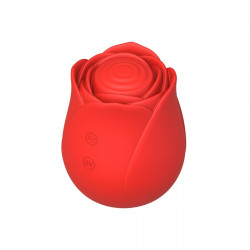 Интимен масажор Beautifly Rose Glow Pleaser, 5 режима, 5 скорости, 90 мин, Подходящ за ползване под душ/във вана, Антиалергичен силикон, Безшумен, Червен