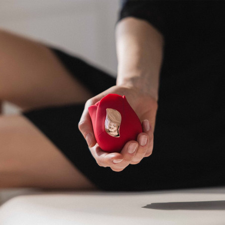 Интимен масажор Beautifly Rose Glow Pleaser, 5 режима, 5 скорости, 90 мин, Подходящ за ползване под душ/във вана, Антиалергичен силикон, Безшумен, Червен