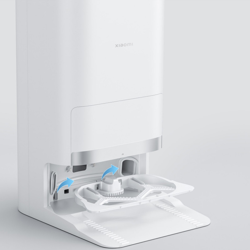 Прахосмукачка робот Xiaomi X20+, 6000 Pa, 140 мин, 0.35/4 л, Функция моп, Самоизпразваща станция, LDS навигация, Избягване на предмети, Мобилно приложение, Бял