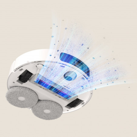 Прахосмукачка робот Xiaomi X20+, 6000 Pa, 140 мин, 0.35/4 л, Функция моп, Самоизпразваща станция, LDS навигация, Избягване на предмети, Мобилно приложение, Бял