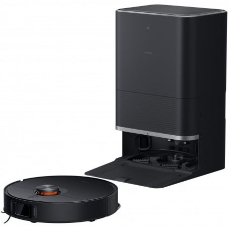 Робот прахосмукачка Xiaomi X20 Max, 8000 Pa, 0.5/4 л, 120 мин, Функция моп с топла вода, Гласово управление, Самоизпразваща станция, LDS навигация, Осветление, Черен