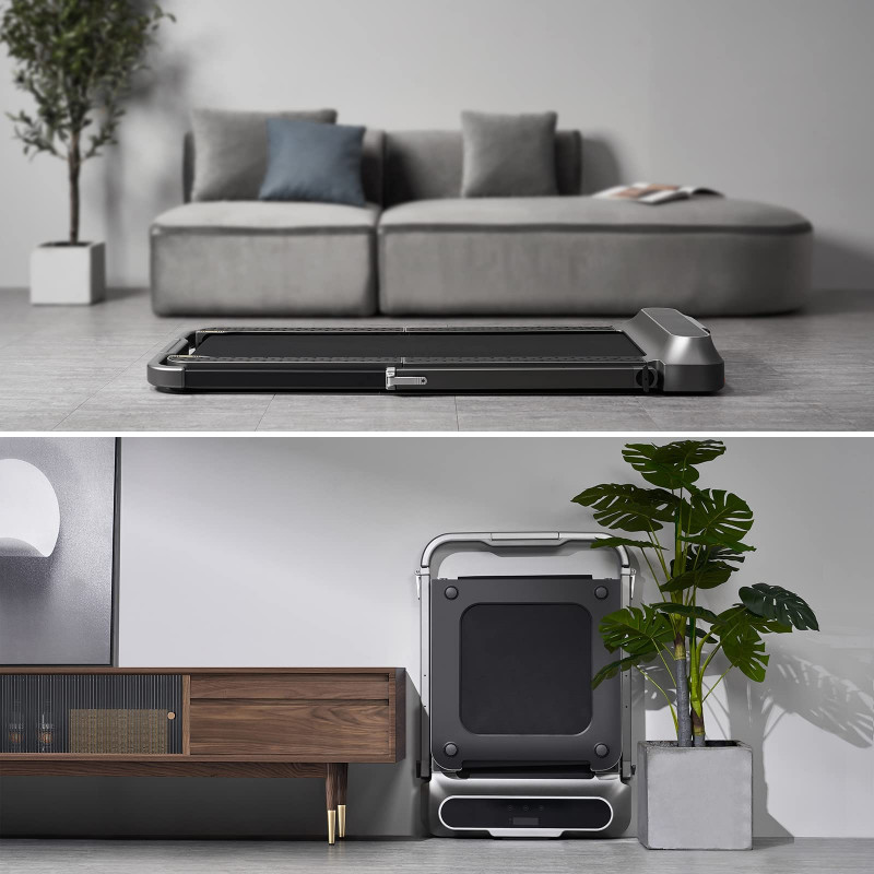 Бягаща пътека Xiaomi KingSmith WalkingPad R2B TRR2FB, 918W, До 110 кг, 0.5/12 км/ч, 3 режима, LED, Сгъваема, Черен/сив