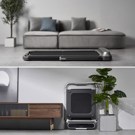 Бягаща пътека Xiaomi KingSmith WalkingPad R2B TRR2FB, 918W, До 110 кг, 0.5/12 км/ч, 3 режима, LED, Сгъваема, Черен/сив