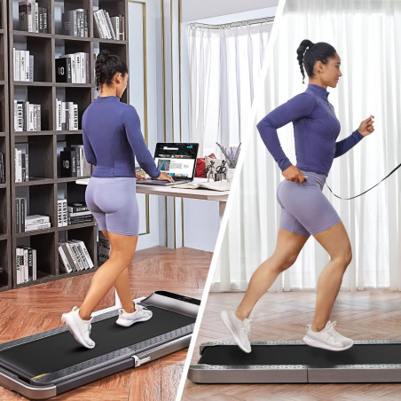 Бягаща пътека Xiaomi KingSmith WalkingPad R2B TRR2FB, 918W, До 110 кг, 0.5/12 км/ч, 3 режима, LED, Сгъваема, Черен/сив