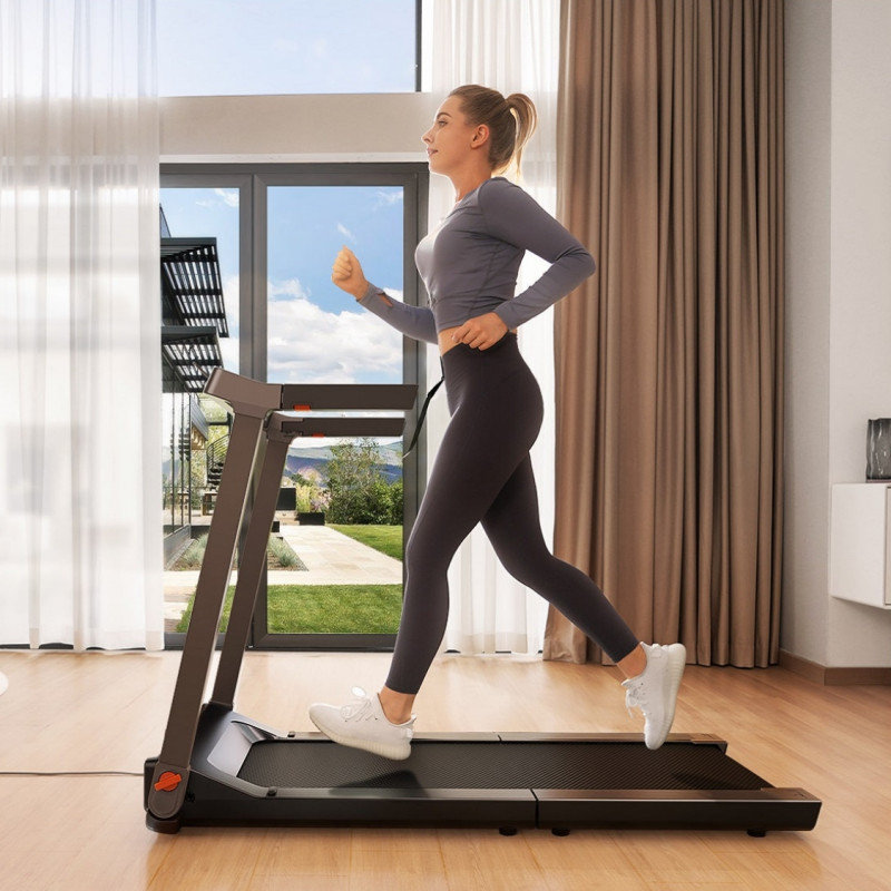 Бягаща пътека Xiaomi KingSmith WalkingPad G1 TRG1F, 918W, До 110 кг, 0.5/12 км/ч, Показател на измервани стойности, Мобилно приложение, Черен/сив