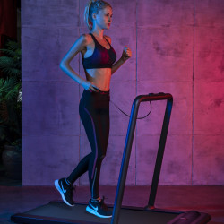 Бягаща пътека Xiaomi KingSmith WalkingPad K12 TRK12F, 746W, До 100 кг, 0.8/12 км/ч, 2 режима, Показател на измервани стойности, Мобилно приложение, Сгъваема, LED, Черен