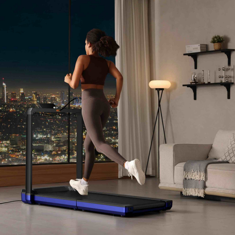 Бягаща пътека Xiaomi KingSmith WalkingPad X23 TRX23F, 1470W, 2 к.с, До 136 кг, 1/16 км/ч, Показател на измервани стойности, Мобилно приложение, NFC, LED, Сгъваема, Черен