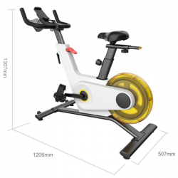 Велоаргометър Xiaomi KingSmith PB08S Spinning bike, Маховик 8 кг, Магнитно съпротивление, 40 степени, До 100 кг, LED, Калории, Разстояние, Мобилно приложение, Бял