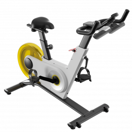 Велоаргометър Xiaomi KingSmith PB08S Spinning bike, Маховик 8 кг, Магнитно съпротивление, 40 степени, До 100 кг, LED, Калории, Разстояние, Мобилно приложение, Бял