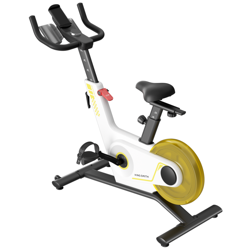 Велоаргометър Xiaomi KingSmith PB08S Spinning bike, Маховик 8 кг, Магнитно съпротивление, 40 степени, До 100 кг, LED, Калории, Разстояние, Мобилно приложение, Бял