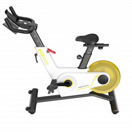 Велоаргометър Xiaomi KingSmith PB08S Spinning bike, Маховик 8 кг, Магнитно съпротивление, 40 степени, До 100 кг, LED, Калории, Разстояние, Мобилно приложение, Бял