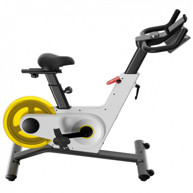 Велоаргометър Xiaomi KingSmith PB08S Spinning bike, Маховик 8 кг, Магнитно съпротивление, 40 степени, До 100 кг, LED, Калории, Разстояние, Мобилно приложение, Бял