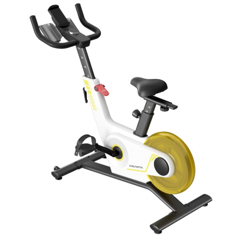 Велоаргометър Xiaomi KingSmith PB08S Spinning bike, Маховик 8 кг, Магнитно съпротивление, 40 степени, До 100 кг, LED, Калории, Разстояние, Мобилно приложение, Бял