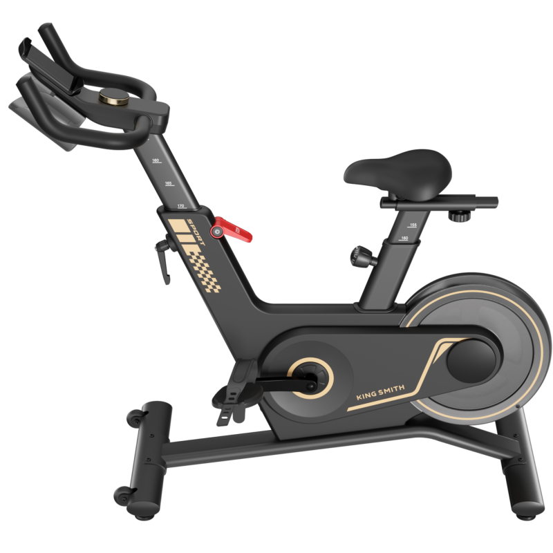 Велоаргометър Xiaomi KingSmith PB08S Spinning bike, Маховик 8 кг, Магнитно съпротивление, 40 степени, До 100 кг, LED, Калории, Разстояние, Мобилно приложение, Черен