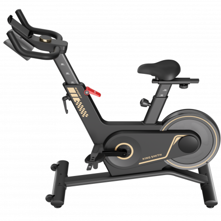 Велоаргометър Xiaomi KingSmith PB08S Spinning bike, Маховик 8 кг, Магнитно съпротивление, 40 степени, До 100 кг, LED, Калории, Разстояние, Мобилно приложение, Черен