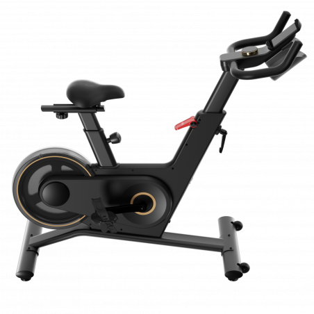 Велоаргометър Xiaomi KingSmith PB08S Spinning bike, Маховик 8 кг, Магнитно съпротивление, 40 степени, До 100 кг, LED, Калории, Разстояние, Мобилно приложение, Черен