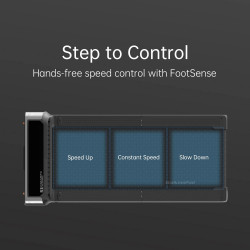 Бягаща пътека Xiaomi KingSmith WalkingPad R3 WP440F4, 735W, 1 к.с., До 120 кг, 0.5-6 км/ч, Вграден дисплей, Мобилно приложение, Сгъваема, Черен/Сив