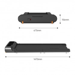 Бягаща пътека Xiaomi KingSmith WalkingPad R3 WP440F4, 735W, 1 к.с., До 120 кг, 0.5-6 км/ч, Вграден дисплей, Мобилно приложение, Сгъваема, Черен/Сив