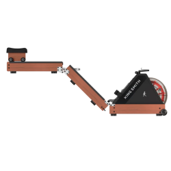 Гребен тренажор с водно съпротивление Xiaomi KingSmith WR20 RMWR20F, 800N, Релса 117 см, 5 степени, 7-11 л, Сгъваем, Мобилно приложение, Черен/кафяв