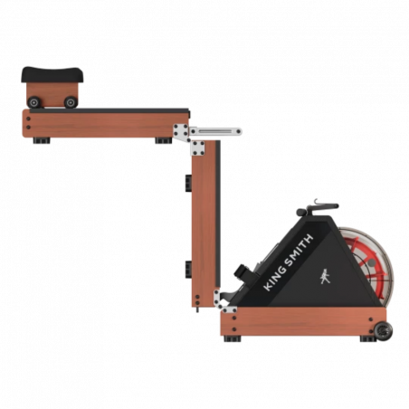Гребен тренажор с водно съпротивление Xiaomi KingSmith WR20 RMWR20F, 800N, Релса 117 см, 5 степени, 7-11 л, Сгъваем, Мобилно приложение, Черен/кафяв